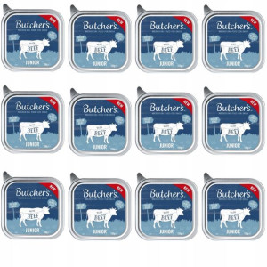 BUTCHER`S Original Junior wołowina pasztet 12x150g