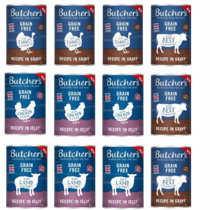 BUTCHER`S Original Recipe MIX SMAKÓW 12x400g