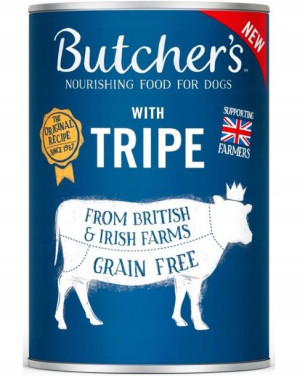BUTCHER`S Original Tripe Mix ze żwaczem 1200g