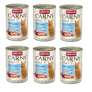 ANIMONDA Cat Carny Adult kurczak, łosoś 6x400g
