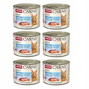 ANIMONDA Cat Carny Adult kurczak, łosoś 6x200g