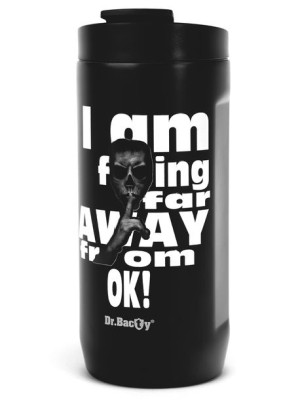 Kubek termiczny na kawę 2w1 Dr.Bacty Notus 360 ml - czarny - Away