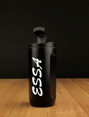 Kubek termiczny na kawę 2w1 Dr.Bacty Notus 360 ml - czarny - ESSA