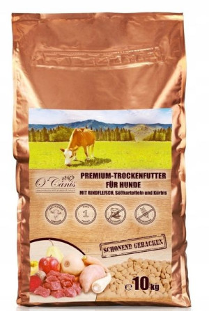 O'Canis karma pieczona, z wołowiną 10kg+GRATIS