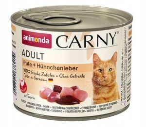 ANIMONDA Cat Carny Adult indyk, wątróbka 200g