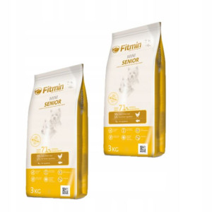 Karma Fitmin dog mini senior pies 2x3kg+GRATIS