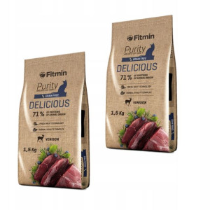 Fitmin cat purity delicious dla kota 2x1,5kg