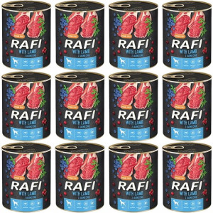 Karma Rafi dla psa jagnięcina 12x800g