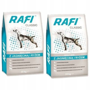 Sucha karma Rafi z jagnięciną dla psa 2x10kg