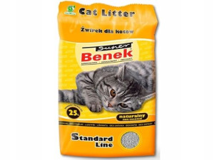 Super Benek Standard Naturalny 25L Active +GRATIS