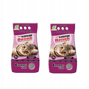 Super Benek Compact Lawenda żwirek dla kota 2x5l