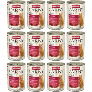 ANIMONDA Carny Adult wołowina i serca 12x400g