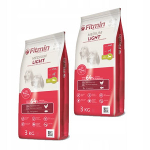 Karma Fitmin dog medium light dla psa 2x3kg