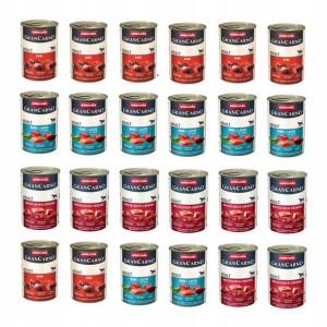 ANIMONDA Grancarno Adult mix smaków 24x400g+GRATIS
