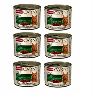 ANIMONDA Carny wołowina, sarnina, borówkami 6x200g