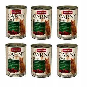 ANIMONDA Carny wołowina,sarnina z borówkami 6x400g