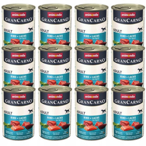ANIMONDA Grancarno wołowina,łosoś,szpinak 12x400g