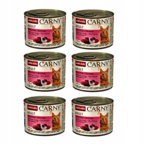 ANIMONDA Carny wołowina indyk krewetki 6x200g
