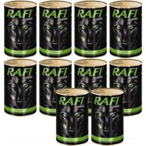 Karma dla psa RAFI dziczyzna marchew 10x1240g