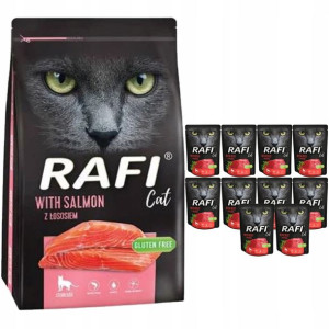 Dolina Noteci Rafi Cat łosoś 7kg+10x300g
