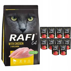 Dolina Noteci Rafi Cat kurczak 7kg+10x300g