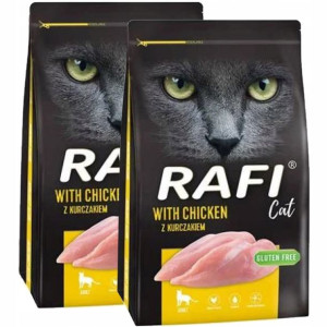 Dolina Noteci Rafi Cat z kurczakiem 2x7kg