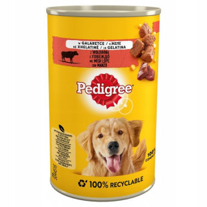 PEDIGREE Wołowina w galaretce mokra karma 400g