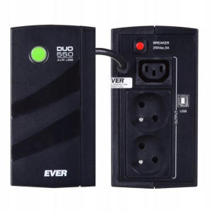 Zasilacz awaryjny UPS 550 EVER DUO 550 PL AVR USB
