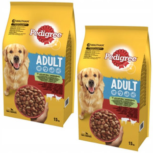 PEDIGREE Adult karma wołowina, drób 2x15kg (30kg)