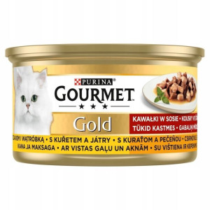 GOURMET GOLD kurczak i wątróbka 85g