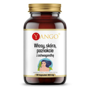 YANGO Włosy Skóra Paznokcie Z Ashwagandhą 90 kaps.