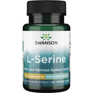 SWANSON AjiPure L-Seryna 500 mg 60 kaps.