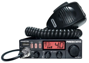 Cb Radio Tir Bus President Martin 12v/24v + Usb