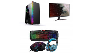 Komputer Zestaw Do Gier 16gb Ram 512 Ssd Monitor