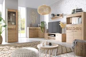 Zestaw Mebli do Salonu ozdobna MOZAIKA + LED  NATAN