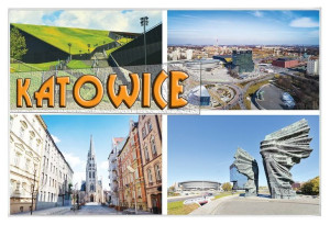 Katowice - magnes szklany