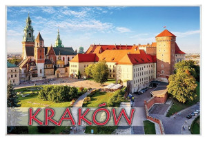 Kraków - magnes szklany
