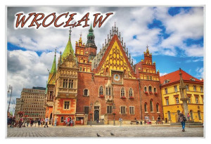 Wrocław Ratusz - magnes szklany