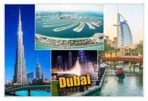 Dubai - magnes szklany