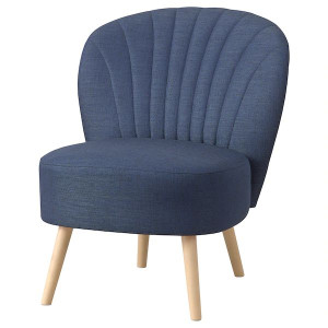 IKEA BILLHAMN Fotel granatowy