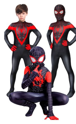 Strój Czarny Spiderman - 110-116