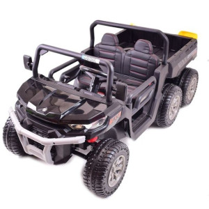 Buggy 6 Kołowy Dla 2 Dzieci Elektryczna Wywrotka Miękkie Koła Siedzenie