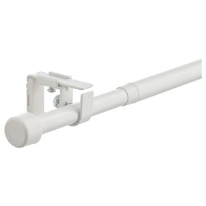 IKEA BEKRAFTA Komplet karniszy biały 120-210 cm 19 mm