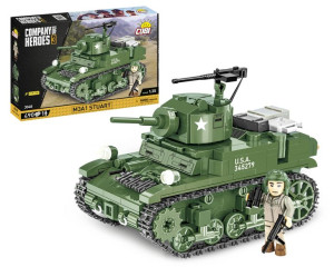 Klocki Cobi 3048 Czołg M3A1 Stuart Z Gry Company Of Heroes 3 490 El.