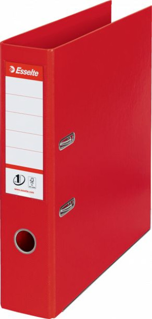 Segregator Esselte No.1 Power A4 75mm do 500 kartek czerwony