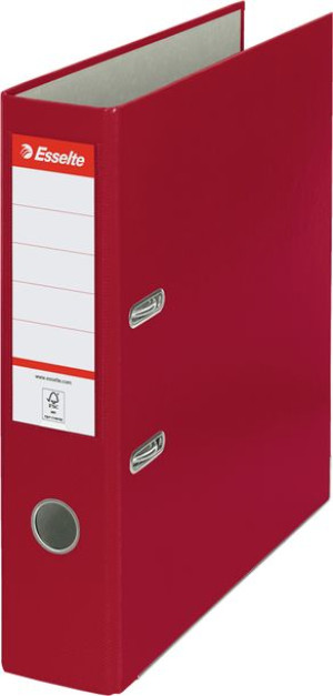 Segregator Esselte A4 75mm do 500 kartek ekonomiczny bordowy