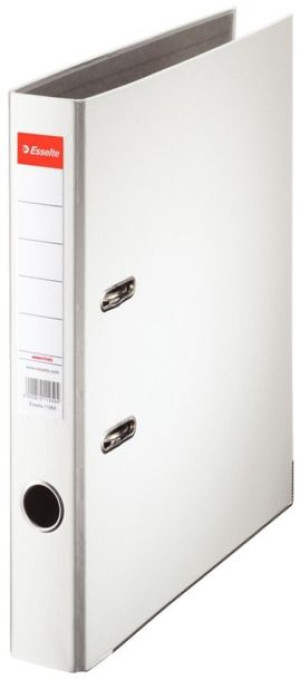 Segregator Esselte A4 50mm do 350 kartek ekonomiczny biały