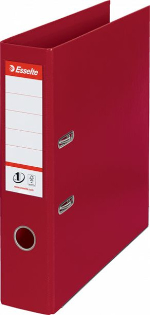 Segregator Esselte No.1 Power A4 75mm do 500 kartek bordowy