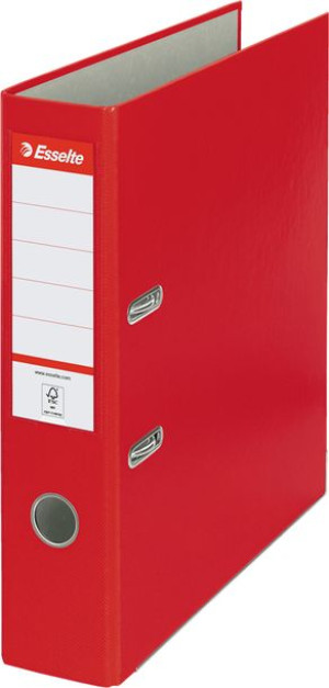 Segregator Esselte A4 75mm do 500 kartek ekonomiczny czerwony