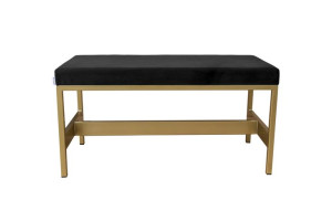 Spawana stalowa ławka, taboret Siri 100x30cm, podnóżek do salonu korytarza
